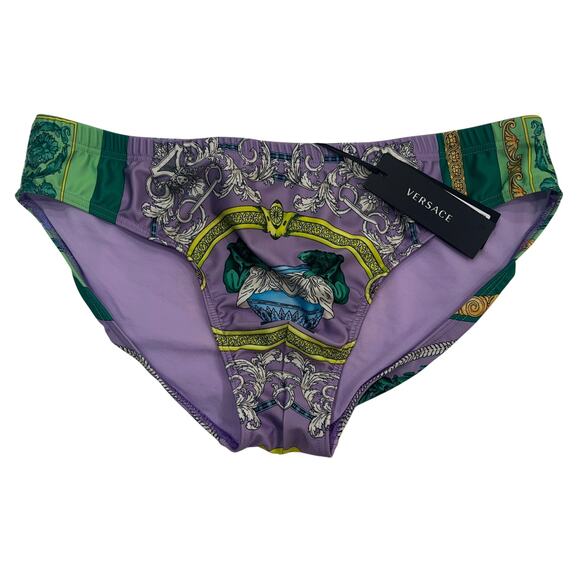 M2-26 VERSACE Men's Speedo Mandala Medusa Triangle Cut Bikini Swimsuit 6/34-36/M - Picture 1 of 10
